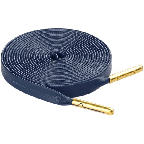 Inspire Chic Pu Leather Flat Shoe Laces For Sneakers Boots 1 Pair Navy Blue 100cm 39.4 Target