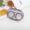 Unique Bargains Simple Oval Contact Lens Case Purple 1 Set - 4 of 4