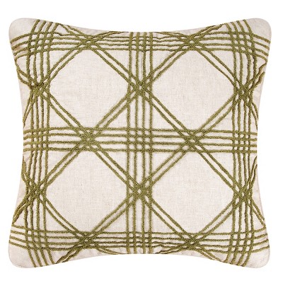 C&F Home Colonial Williamsburg 20" x 20" Lattice Tufted Pillow