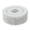 Unique Bargains Decorative Durable Pearl Head Versatile Straight Pins 3mm Round White 480 Pcs - 2 of 4