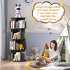 Aheaplus 4-tier Rotating Bookshelf Tower Revolving Corner Bookcase - 4 of 4