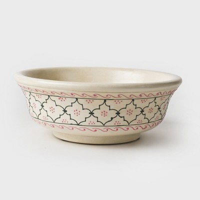 Mela Artisans Painted Bowls in Pink & Green