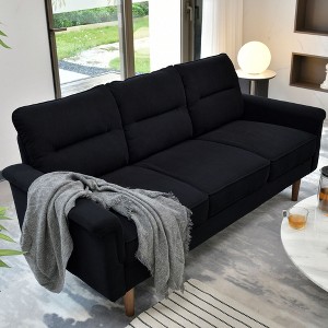 XIZZI 3 Seater Sofa Couch with Deep Seats, Modern Upholstered Sofa with Armrests, Comfy Couches for Living Room, Bedroom and Office - 1 of 4