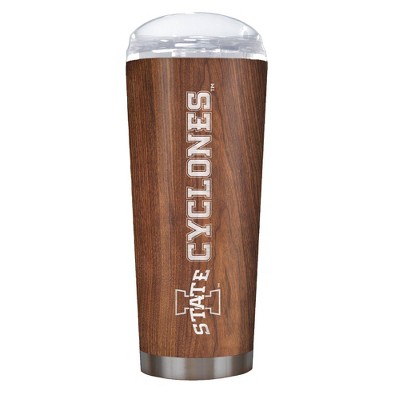 NCAA Iowa State Cyclones 18oz Woodgrain Stainless Steel Roadie Tumbler