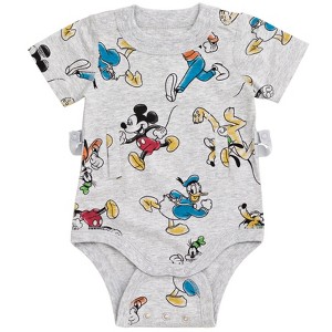Disney G-Tube Adaptive Baby Bodysuit Mickey Mouse Lion King Winnie the Pooh Pluto Simba Piglet Newborn to Toddler - 1 of 4