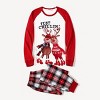 PATPAT Matching Family Christmas Pajamas Red Reindeer Print Long Sleeve Holiday for Family Couples - 4 of 4