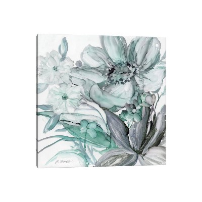 iCanvas Seaglass Garden II Teal and Blue by Elizabeth Franklin Canvas Print Wall Art