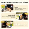 TopComfy Pet Step and Ramp Folding Portable Extra Long Wide Anti Slip Heavy Duty Steel Frame for Dogs SUVs Beds Couches, Black, 39.76"*21.65"*3.54" - 4 of 4
