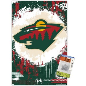 Trends International NHL Minnesota Wild - Maximalist Logo 23 Unframed Wall Poster Prints - 1 of 4