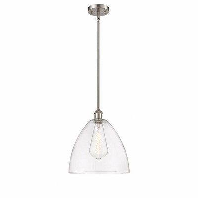 Bristol Glass - 1 Light Mini Pendant In Industrial Style-12.75 Inches Tall and 12 Inches Wide