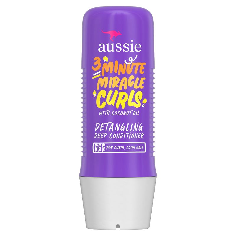 Aussie 3 Minutes Miracle Curls Detangling Deep Conditioner - 8 fl oz, 1 of 17