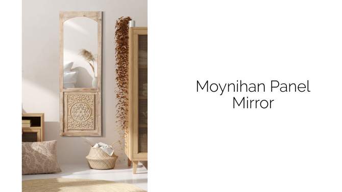 18&#34; x 55&#34; Moynihan Wooden Panel Decorative Wall Mirror Rustic Brown - Kate &#38; Laurel All Things Decor, 2 of 10, play video