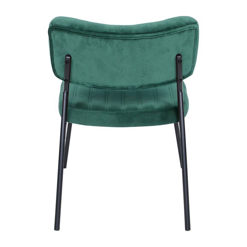 LeisureMod Marilane Velvet Accent Chair with Metal Frame, 5 of 6