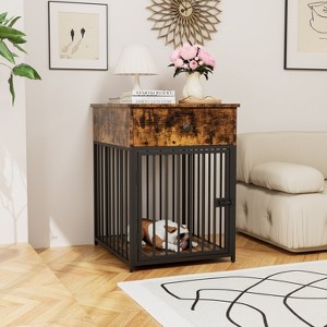 Etelifrank Decorative Dog Crate with Drawer - Modern Pet Furniture for Home Use - 1 of 4