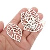 Unique Bargains Metal Bulk Hollow Leaf Pendants for Jewelry Making Bracelet 50 Pcs - 2 of 4