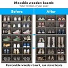 Tribesigns 8-Tier Shoe Storage Cabinet, Wooden Shoe Racks with 24 Cubbies - 4 of 4