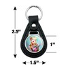 Birds Of Prey Harley Quinn Blowing Kisses Black Leather Keychain - 4 of 4