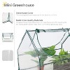 Sunnydaze Mini Greenhouse with 2 Zippered Side Doors - Clear - 2 of 4
