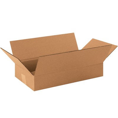 The Packaging Wholesalers Long Corrugated Boxes 16" x 9" x 3" Kraft 25/Bundle BS160903