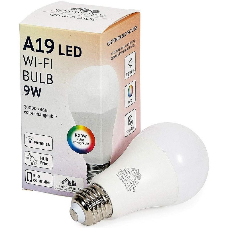 Hamilton Hills 9 Watt LED Multi Color Dimmable Color Lights Bulb, 1 pack, 1 of 4
