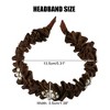 Unique Bargains Women's Rhinestone Pleated Headband Faux Pearl Headband 1 Pc - 4 of 4