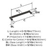 Amerock Balon Pull for Cabinets, Drawers, and Furniture - 3 of 4