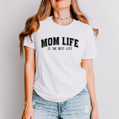 Simply Sage Market Varsity Mom Life Short Sleeve Tee