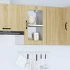 CLIHOME Bathroom Wall Mounted Cabinet, Narrow Wall Cabinet, Hanging Cabinet for Living Room, Multi-Function Kitchen Side Cabinet - 4 of 4