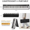 COZONY Folding Digital Piano Set, 88-Key Semi-Weighted Portable Keyboard with Bluetooth, USB-MIDI, Sustain Pedal, Headphones & Carry Bag - 2 of 4