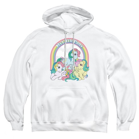 My Little Pony Retro Under The Rainbow Adult Pull-Over Hoodie - image 1 of 4