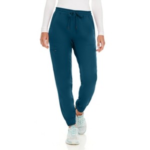 Medichic Women's Seven Pocket Cargo Scrub Pants Joggers with 4-Way Stretch - 1 of 4
