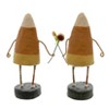 Lori Mitchell 5.75 In Corny & Candy Halloween St/2 Candy Corn Figurines - 2 of 3