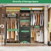 Besiost 96-In Closet Organizer with Wood Drawers, Closet System with Hanging Rods and Storage Shelves - 3 of 4