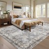 Vintage Area Rug Oriental Distressed Floor Mats with Non-Slip Backing - 4 of 4