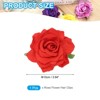 Unique Bargains Fabric Rose Boho Hair Clips Fabric Flower Brooch Pins for Wedding Party Dance 1 Pc - 2 of 4