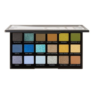 e.l.f. Eyeshadow Palette 85940 Earth & Ocean 18pc - 0.69oz