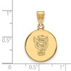 Black Bow Jewelry 10k Yellow Gold North Carolina State Wolfpack NCAA Medium Pendant - 2 of 3
