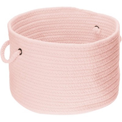 Colonial Mills WL20 14 by 14 by 10-Inch Bristol Storage Basket, Blush Pink