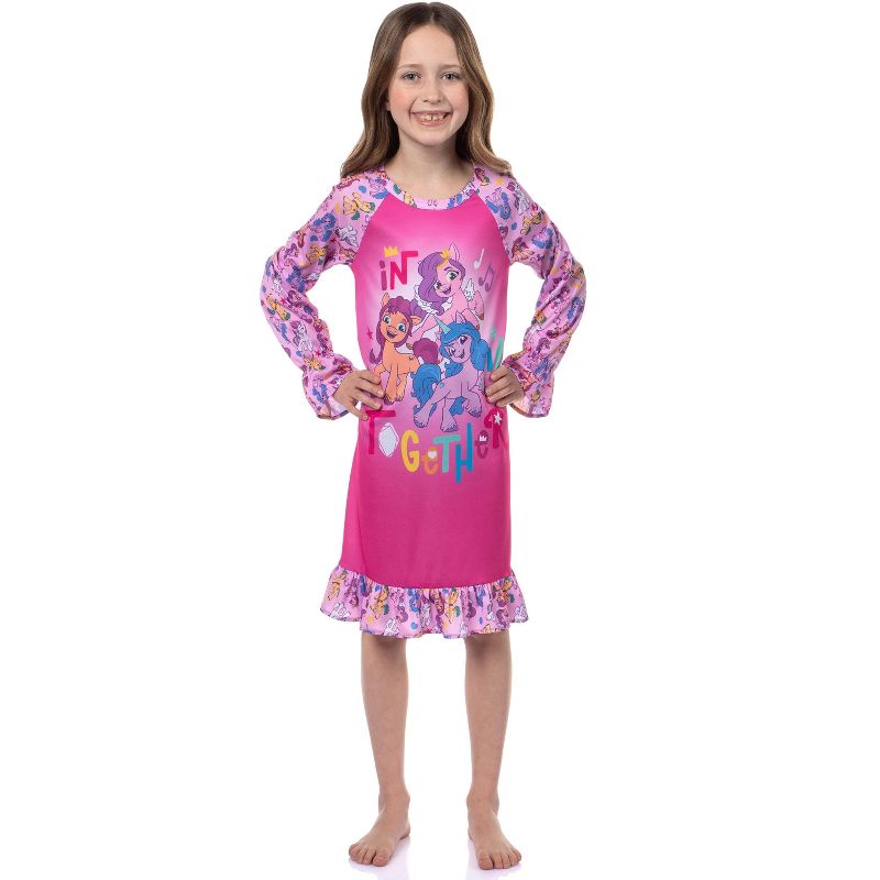 My Little Pony: A New Generation Girls' Sunny Starscout Pajama Nightgown Pink, 2 of 7