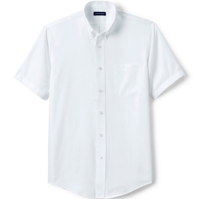 Lands' End School Uniform Men's Short Sleeve No Iron Pinpoint Dress ...