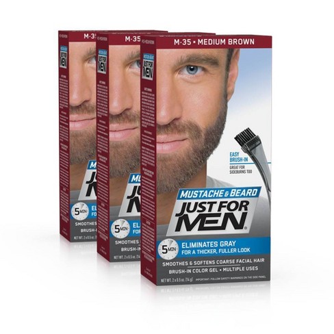 Just For Men Light Medium Brown Permanent Hair Color 3pk Target