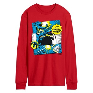 Men's - Marvel - Black Panther Comic Panels Long Sleeve Graphic T-Shirt - 1 of 3
