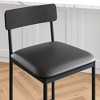Kitchen Table Set Dining Table and Chairs for 2 with Storage Shelf and Upholstered Chairs, Bar Dining Table Set for Small Spaces Apartment - 2 of 4