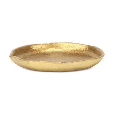 Cheung's Khilov Organic Round Cast Iron Dish - Gold - Small