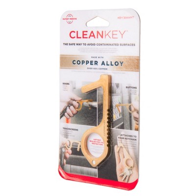 Keysmart CleanKey Keychain - Gold