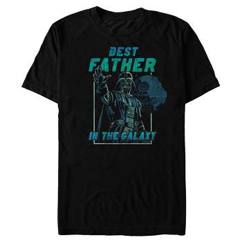Men's Star Wars Darth Vader and Death Star Best Father in the Galaxy T-Shirt