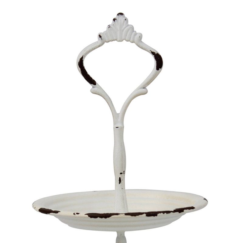 2-Tier Tray Rustic White - Stonebriar Collection, 4 of 7