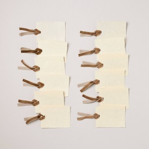 Place Setting Cards with Brown Velvet Ribbon 12ct - Hearth & Hand™ with Magnolia - 1 of 3
