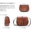 Small Saddle Purse and Boho Crossbody Handbags,Vegan Leather - 3 of 4