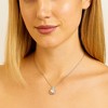 Hollywood Sensation Two Carat Halo Cubic Zirconia Pendant Necklace - 2 of 4
